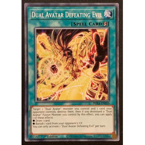 Dual Avatar Defeationg Evil | PHRA-EN059 | 1st Edtion | Common