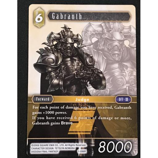 Gabranth | 1-098R | Rare