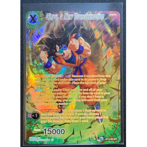 Ginyu , a New Transformation | BT12-088 SPR | Special Rare