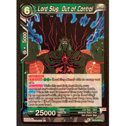 Lord Slug , Out of Control | B12-076 UC | Uncommon
