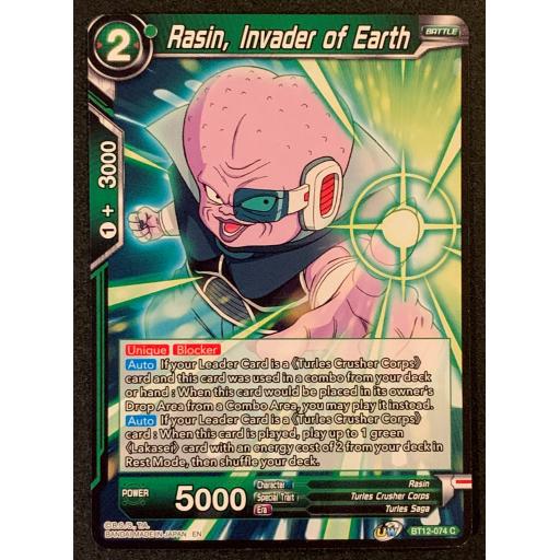 Rasin , Invader of Earth | B12-074 C | Common