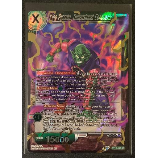 King Piccolo , Dimensional Conquer | BT12-057 SR | Super Rare