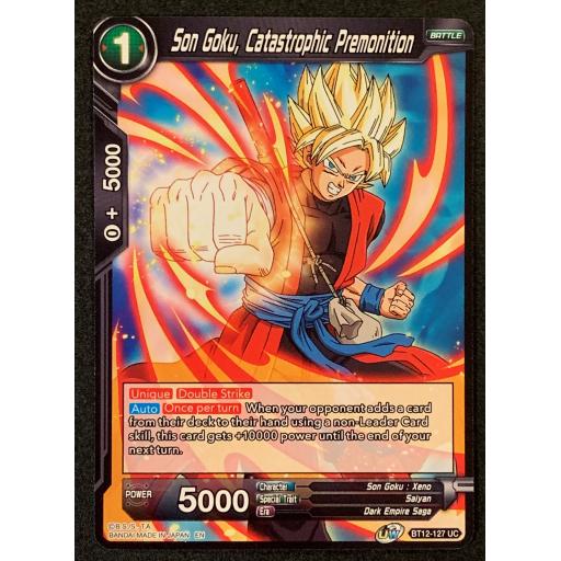 Son Goku , Catastrophic Premonition | B12-127 UN | Uncommon