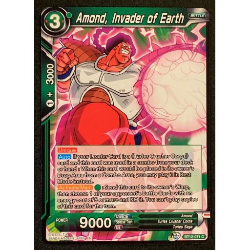Amond , Invader of Earth | B12-071 C | Common
