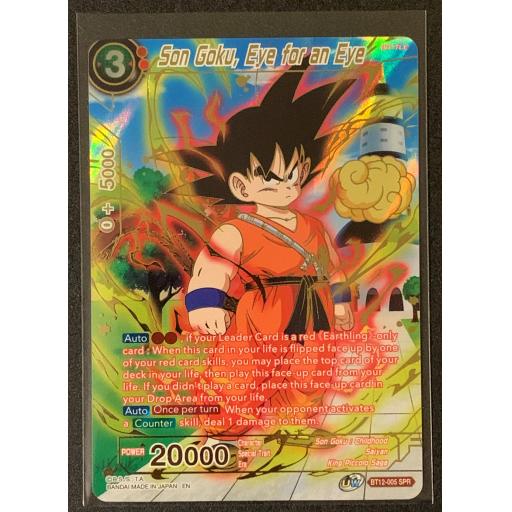Son Goku , Eye for an Eye | BT12-005 SPR | Secret Rare