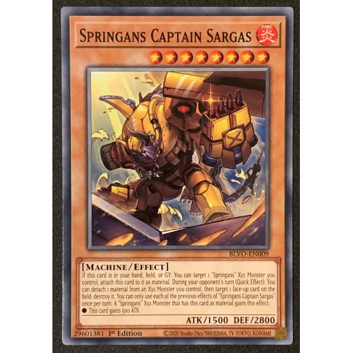Spingans Captain Sargas | BLVO-EN009 | 1st Edition | Common