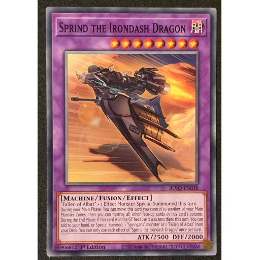 Sprind The Irondash Dragon | BLVO-EN038 | 1st Edition | Common