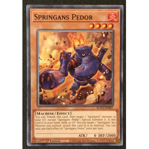 Springans Pedor | BLVO-EN007 | 1st Edition | Common