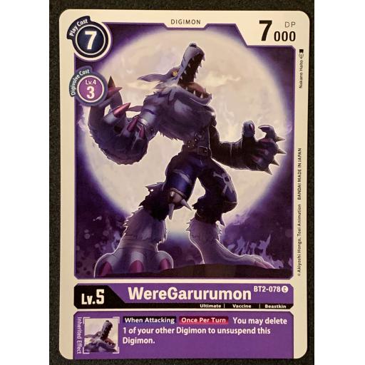 WereGarurumon | BT2-078 | Common