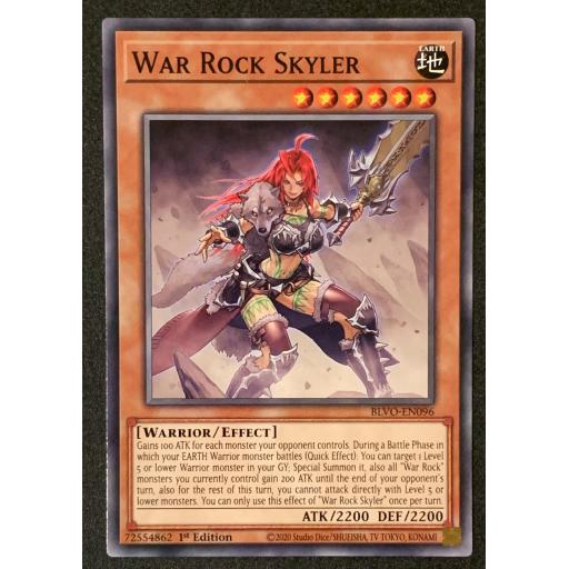 War Rock Skyler | BLVO-EN096 | 1st Edition | Common