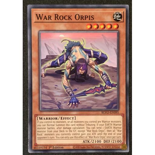 War Rock Orpis | BLVO-EN095 | 1st Edition | Common