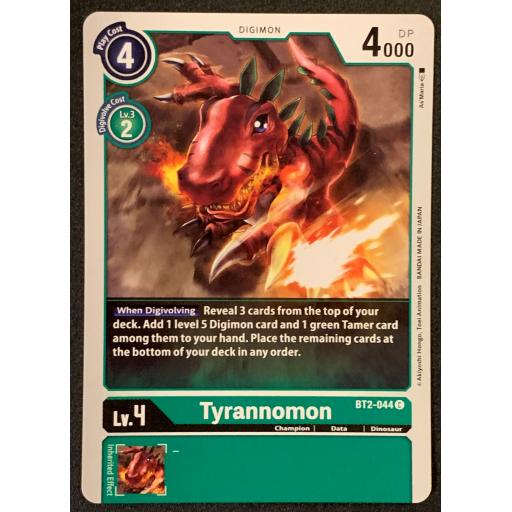 Tyrannomon | BT2-044 | Common