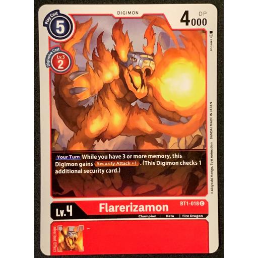 Flarerizamon | BT1-018 | Common