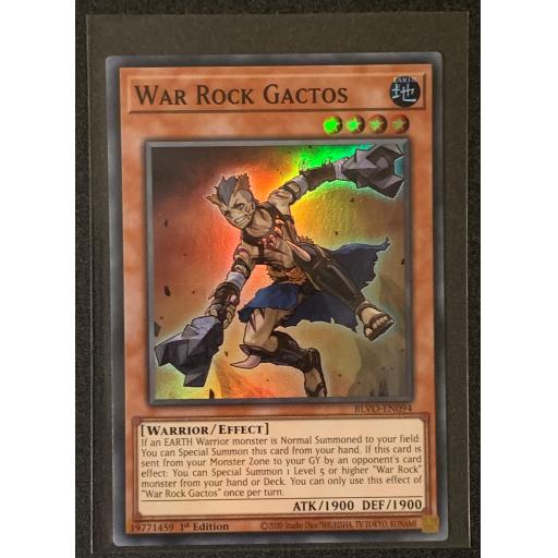 War Rock Gactos | BLVO-EN094 | 1st Edition | Super Rare