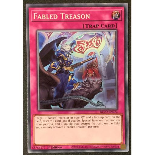 Fabled Treason | BLV-EN073 | 1st Edition | Common