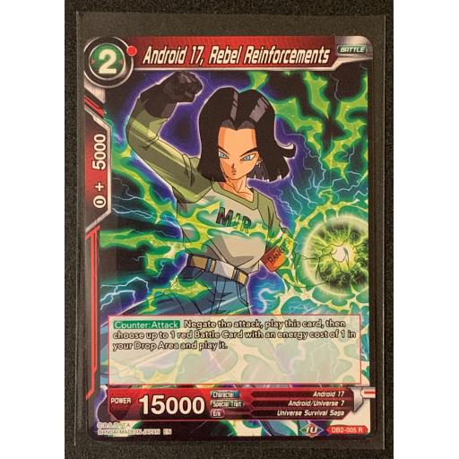 Android 17, Rebel Reinforcements | DB2-005 R | Rare