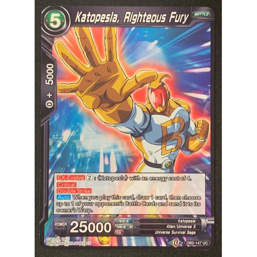 Katopesia , Righteous Fury | DB2-147 UC | Uncommon