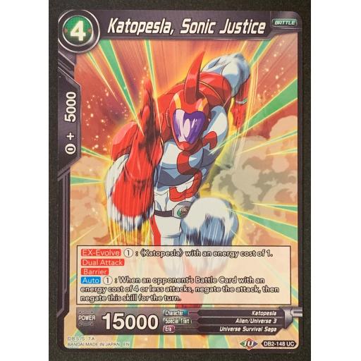 Katopesia , Sonic Justice | DDB2-148UC | Uncommon