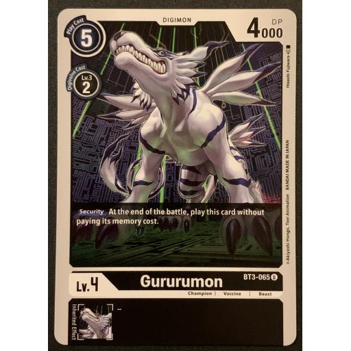 Gururumon | BT3-065 | Uncommon