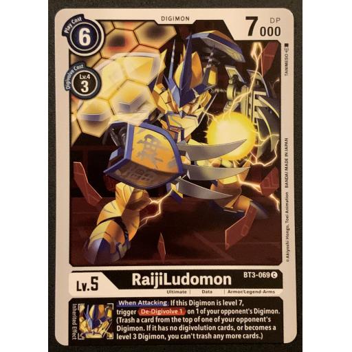 Raijiludomon | BT3-069 | Common