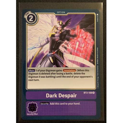 Dark Despair | BT3-108 | Rare