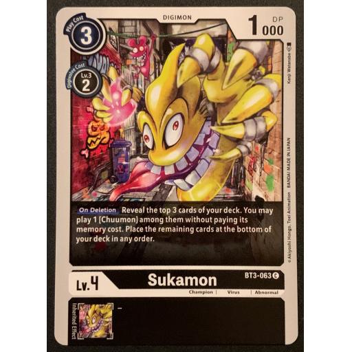 Sukamon | BT3-063 | Common