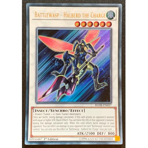 Battlewasp - Halberd The Charge | BLHR-EN037 | 1st Edition | Ultra Rare