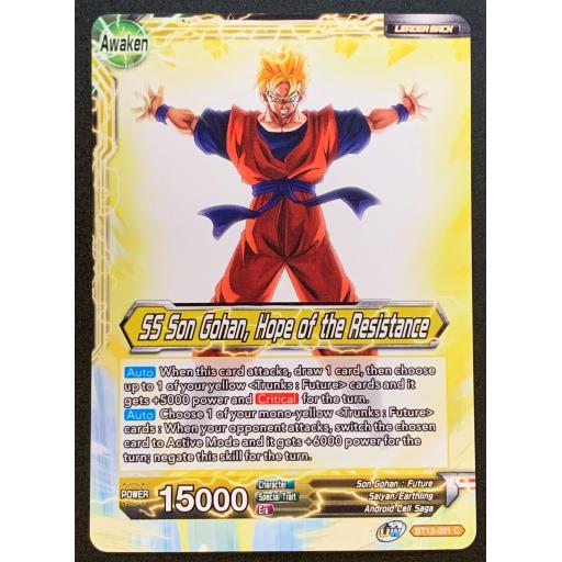 SS Son Gohan, Hope of the Resistance | BT13-091C | Common
