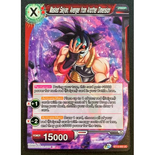 Masked Saiyan , Avenger from another Dimesion | BT13-003UC | Uncommon