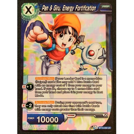 Pan and Giru, Energy Fortification | BT13-033UC | Uncommon