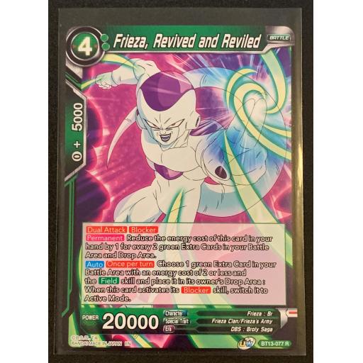 Frieza , Revived and Reviled | BT13-077R | Rare