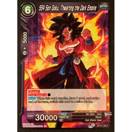 SS4 Son Goku, Thwarting the Dark Empire | BT13-126C | Common