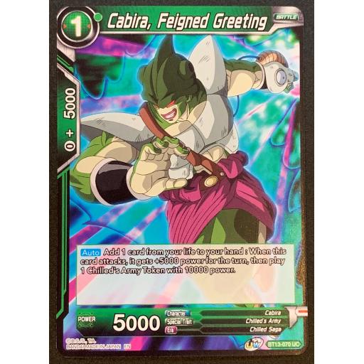 Cabira, Feigned Greeting | BT13-070UC | Uncommon
