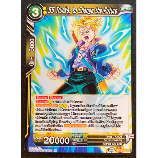 SS Trunks , To Change the Future | BT13-102UC | Uncommon