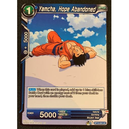 Yamcha, Hope Abandoned | BT13-044UC | Uncommon