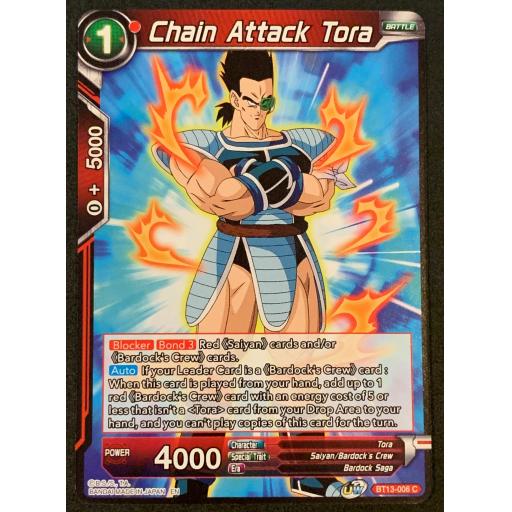 Chain Attack Tora | BT13-006C | Common