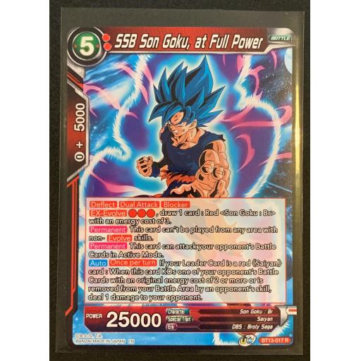 SSB Son Goku, at Full Power | BT13-017R | Rare