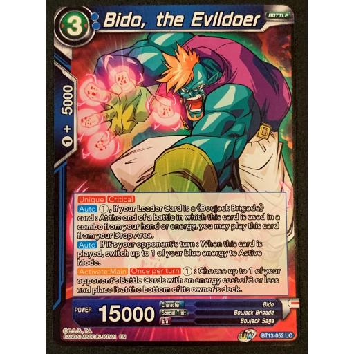 Bido, The Evildoer | BT13-052UC | Uncommon