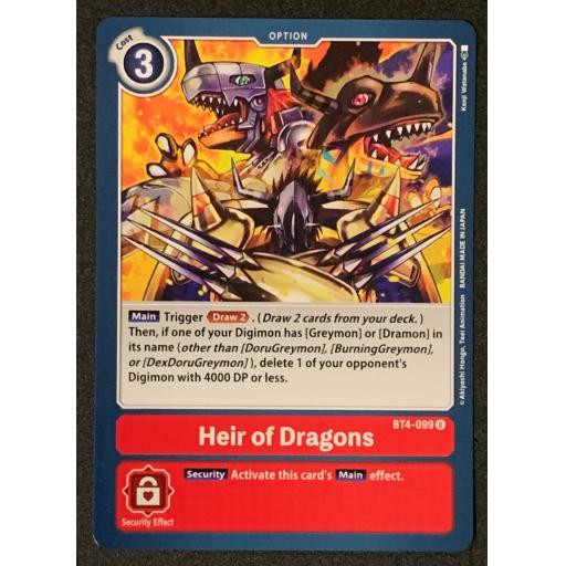 Heir of Dragons | BT4-099U | Uncommon