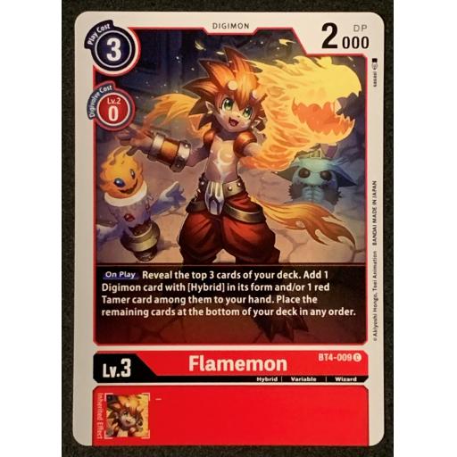 Flamemon | BT4-009C | Common