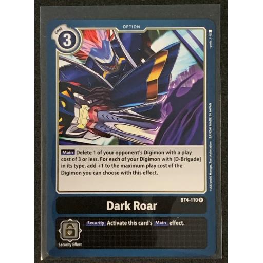 Dark Roar | BT4-110R | Rare