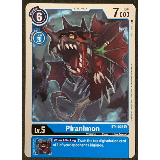 Piranimon | BT4-028U | Uncommon