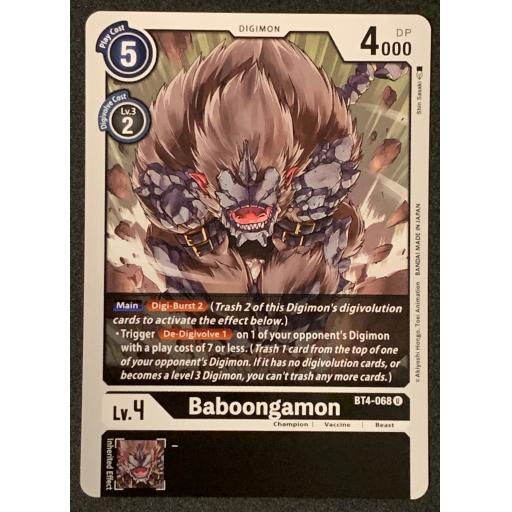 Baboongamon | BT4-068U | Uncommon