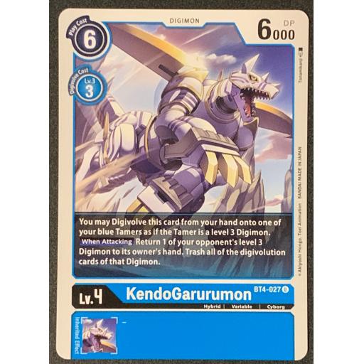 KendoGarurumon | BT4-027U | Uncommon