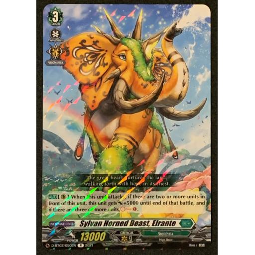 Sylvan Horned Beast Elrante | D-BT02/050 | Rare