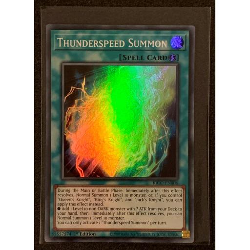 Thunderspeed Summon | KICO-EN006 | Super Rare | Frist Edition