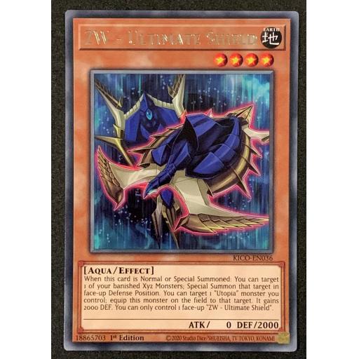 ZW-Ultimate Shield KICO-EN036 | Rare | 1st Edition