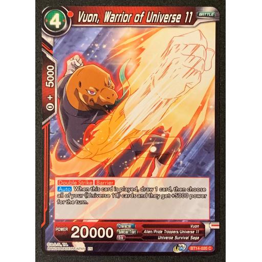 Vuon , Warrior of Universe 11 | BT14-020 C | Common