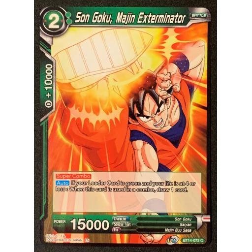 Son Goku , Majin Exterminator | BT14-072 C | Common