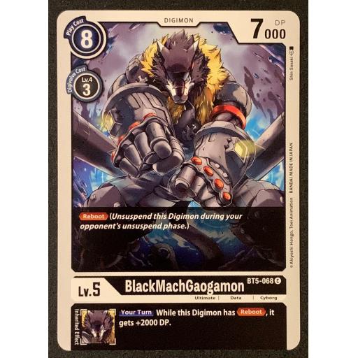 BlackMachGaogamon | BT5-068 C